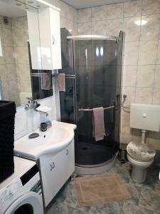 Ένα μπάνιο στο Terme Catez Apartment 7