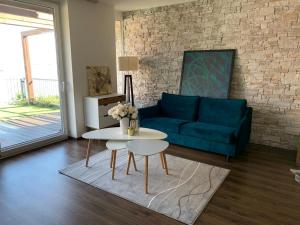 Posezení v ubytování Apartmán u pláže s terasou