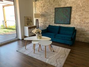 Posezení v ubytování Apartmán u pláže s terasou