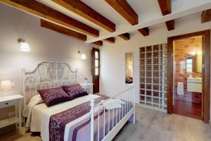 Posteľ alebo postele v izbe v ubytovaní Casa rural El Veredero
