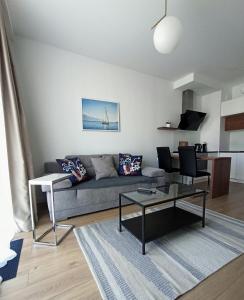 Χώρος καθιστικού στο Cozy Apartment in Wilanów