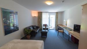 TV a/nebo společenská místnost v ubytování Hotel Lutter