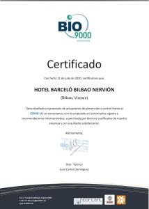 un sitio web para una red de hoteles baroda bilbo en Barceló Bilbao Nervión, en Bilbao