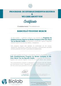 een screenshot van een website voor een Barada texture strand bij Barceló Teguise Beach - Adults Only in Costa Teguise