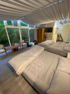 雲庭蘭園房間的床