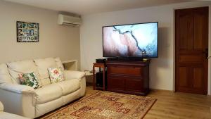 TV a/nebo společenská místnost v ubytování La Maison des Hôtes