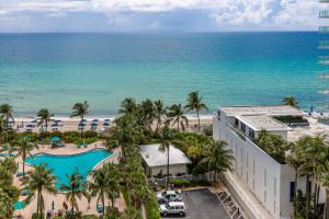 an aerial view of a resort and the beach at The Tides Ocean Luxury Suites in Hollywood