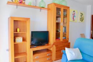 TV a/nebo společenská místnost v ubytování Espectacular Ático con Parking y Terraza con BBQ