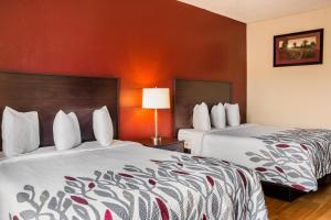 Postel nebo postele na pokoji v ubytování Red Roof Inn Dumas