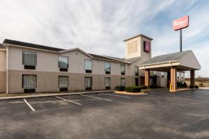 a rendering of a hotel with a parking lot at Red Roof Inn Morehead in Morehead