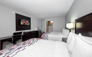 Postel nebo postele na pokoji v ubytování Red Roof Inn Arlington - Entertainment District
