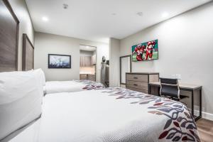 Postel nebo postele na pokoji v ubytování Red Roof Inn Baytown