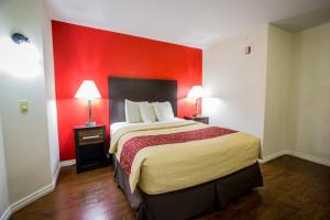 Postel nebo postele na pokoji v ubytování Red Roof Inn Austin - Round Rock