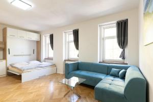 Posteľ alebo postele v izbe v ubytovaní Apartsee Wellness Plzeň