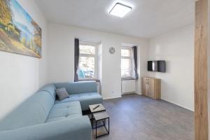 Televízia a/alebo spoločenská miestnosť v ubytovaní Apartsee Wellness Plzeň