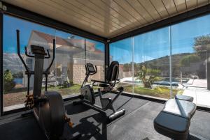 Posilňovňa alebo fitness centrum v ubytovaní WISH Apartments