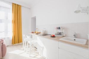 Kuchnia lub aneks kuchenny w obiekcie Piotrkowska Welcome Apartments
