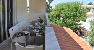 A balcony or terrace at Agapi Apartments