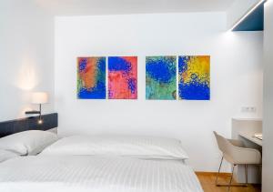 Katil atau katil-katil dalam bilik di Boutique Hotel Hauser