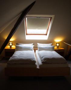 Hotel Landhaus Steinhoffにあるベッド