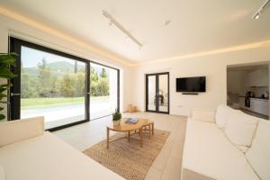 A television and/or entertainment centre at Ionian Trilogy Luxury Villas