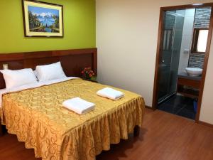 Postel nebo postele na pokoji v ubytování Sumaq Hotel Tacna