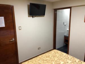 TV a/nebo společenská místnost v ubytování Sumaq Hotel Tacna