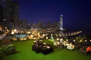 Uma visão geral de Cidade do Panamá ou uma vista da cidade tirada do hotel
