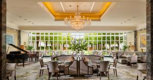 Uma área de estar em InterContinental Dublin by IHG