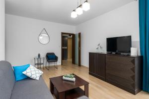 Televízia a/alebo spoločenská miestnosť v ubytovaní Sleepway Apartments - Garbary 95-112a