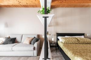 Postel nebo postele na pokoji v ubytování Casa Langhe