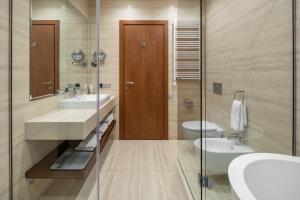 Koupelna v ubytování CITYHOTEL