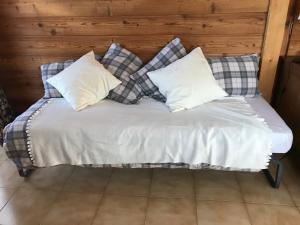 Krevet ili kreveti u jedinici u okviru objekta Chalet Beauroc