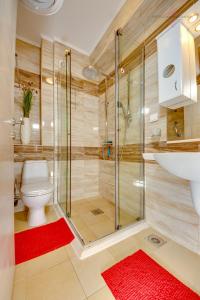 Et badeværelse på Sveti Luka Apartments