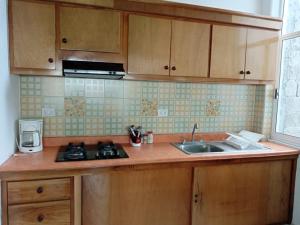 Kuchyň nebo kuchyňský kout v ubytování Hotel La Estrella Polar