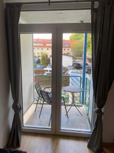 Μπαλκόνι ή βεράντα στο 1 Zimmer City Appartement mit Balkon