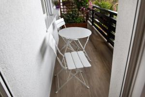 Balkón nebo terasa v ubytování Honey apartments