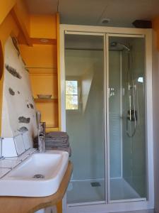 Koupelna v ubytování Le Fiege gîte cosy et confort