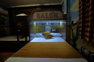 
A bunk bed or bunk beds in a room at El Volante
