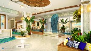 Lobby o reception area sa Margaritaville Beach Resort Nassau