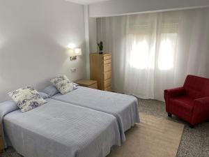 Krevet ili kreveti u jedinici u objektu Apartamento Padrón Centro, Camino De Santiago P2 UR