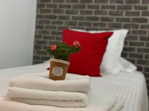 Voodi või voodid majutusasutuse Pico Partido villa heated pool toas