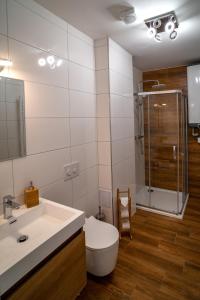 Phòng tắm tại Apartmany Pisek