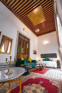 Posezení v ubytování Palais Riad Chahd Luxury