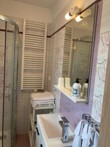Koupelna v ubytování Apartmány Na Rozcestí