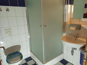 Koupelna v ubytování Max Motel