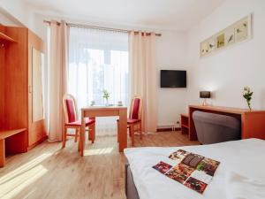 Telewizja i/lub zestaw kina domowego w obiekcie Hotel Łaziska