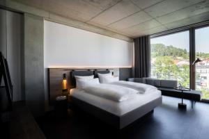 Postel nebo postele na pokoji v ubytování Das Altmühltal Hotel & Restaurant