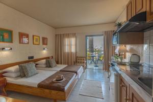 Kuchyň nebo kuchyňský kout v ubytování Dedalos Hotel