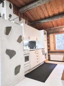 Η κουζίνα ή μικρή κουζίνα στο Riemula cabin